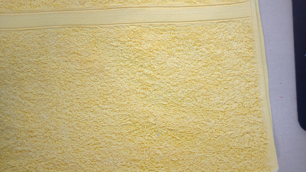 Frottee Badetuch gelb 165x100 cm
